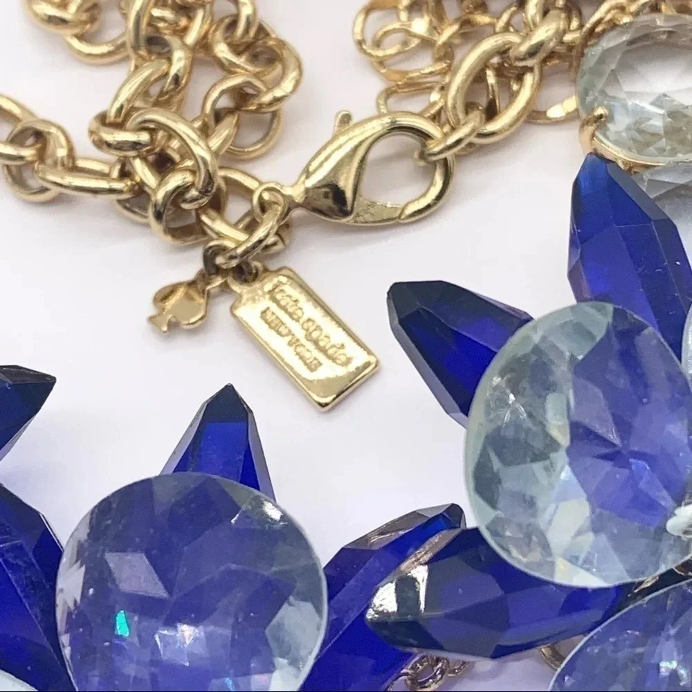 Kate Spade Blooming Brilliant Blue Necklace